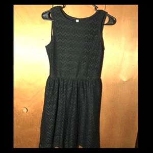 Black lace dress!